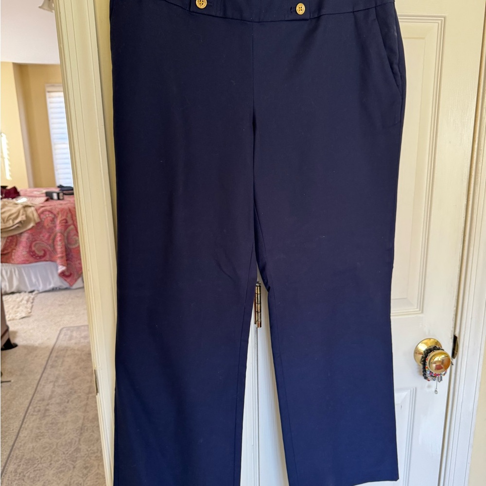 Ralph Lauren Dark Blue Straight Leg Pants